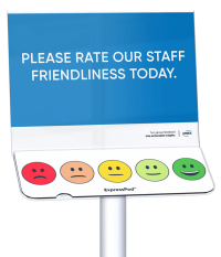dining experience feedback station Staff friendliness rating
